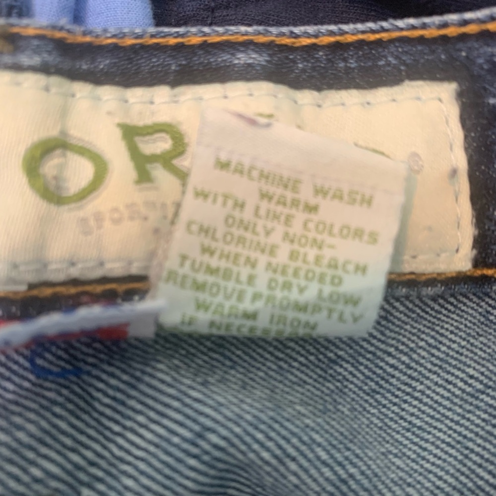 Men's Orvis Straight Leg Bootcut Blue Jeans Size 40W/30L - Picture 5 of 6